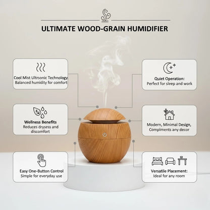 Minimal Cool Mist Humidifier with Silent Operation