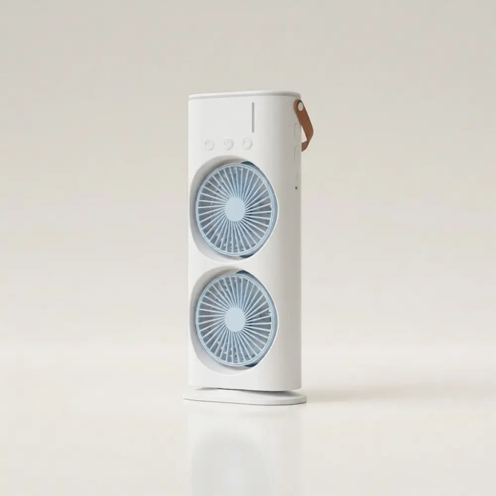 Mini double air cooler fan